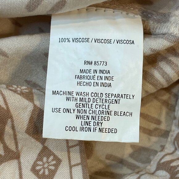 O'Neill Camile Jumpsuit Women's Size Large Viscose Pockets Neutral Lightweight - Picture 7 of 15